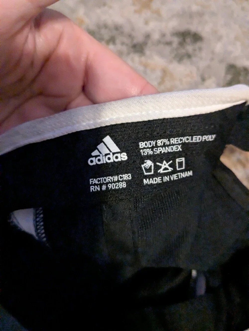 NWT Adidas Black & White AEROREADY Running Cap with Red Logo